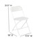 Flash Furniture Blue Canopy Tent, Folding Table and 4 Chair Set JJ-GZ10PKG183Z-4LEL3-BLWH-GG - alternate 5